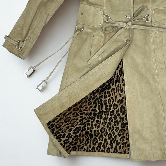 Dolce & Gabbana Suede Trench Coat - Picture 2 of 4